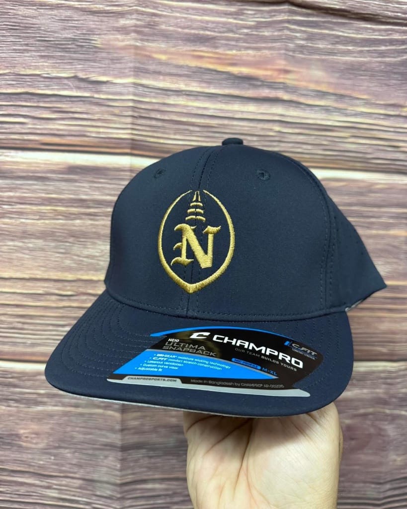 Custom embroidered football hat