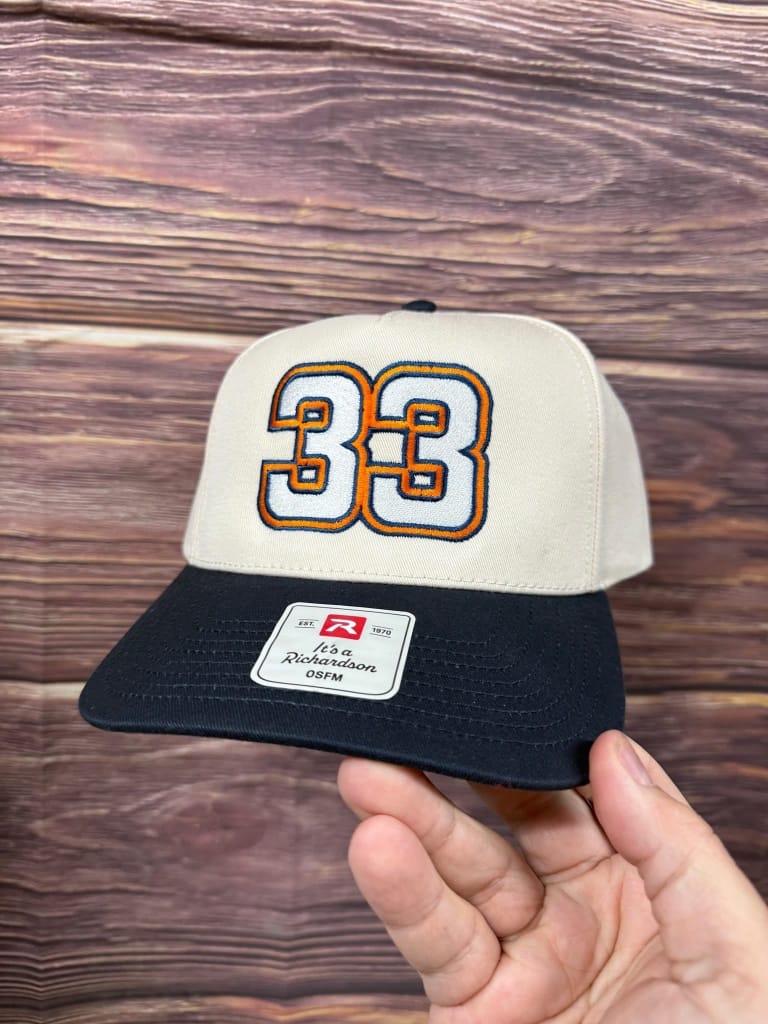 Custom number 33 hat